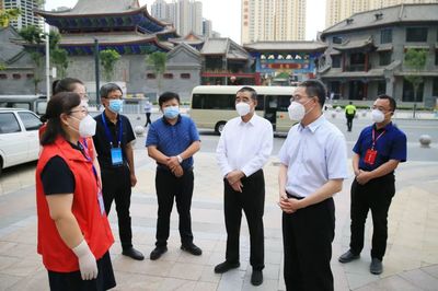 刘长根在兰州市检查指导疫情期间社会面管控工作